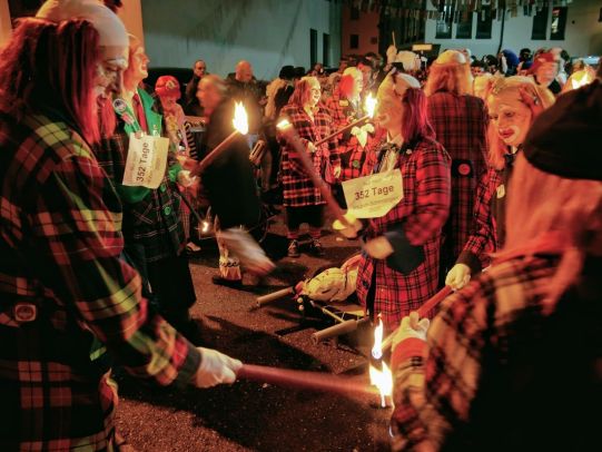 Fasnetsverbrennung auf dem Marktplatz 