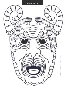 Ausmalbilder Pompelemaske